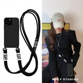 Crossbody silicone iPhone 13 Pro Max Case with Lanyard
